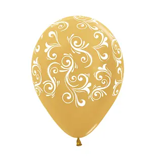 Globo Sempertex Metal Dorado Infinity Filigree