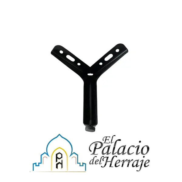 Pata Mueble Esquinera 12cms Negra - Cla 104-12