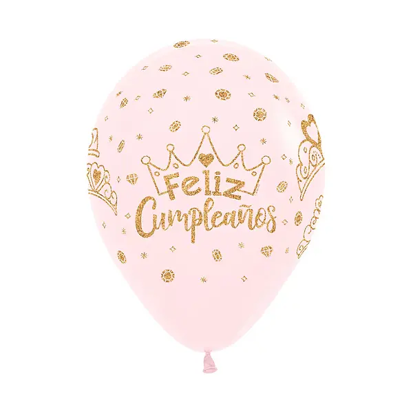 Globo Sempertex Pastel Mate Infinity Rosado Escarchado