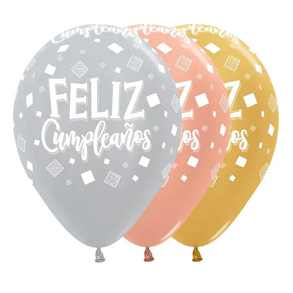 Globo Sempertex Satin Y Metal Surtido Infinity Cuadros