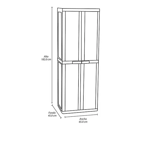 Armario Rimax Para Ropa Rattan