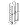 Armario Rimax Para Ropa Rattan
