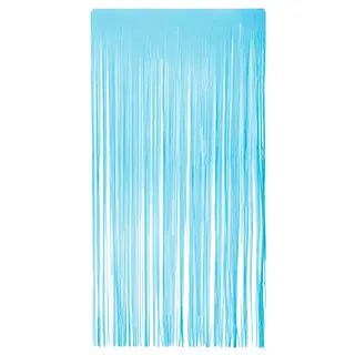 Cortina De Tiras Azul Pastel