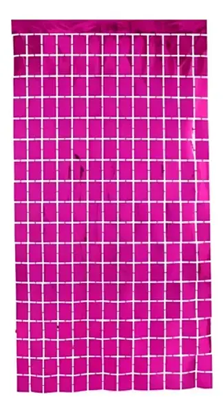 Cortina De Cuadros Fucsia