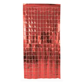 Cortina De Cuadros Rojo