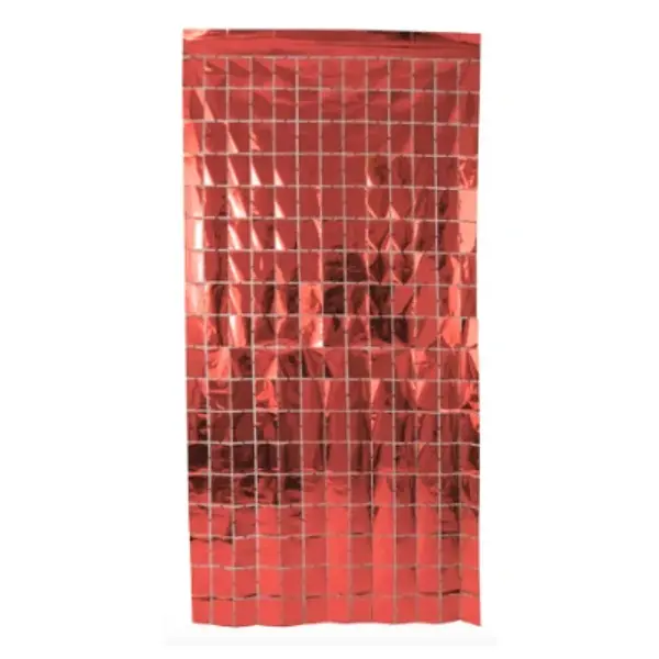 Cortina De Cuadros Rojo