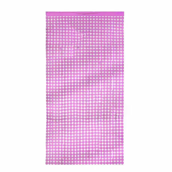 Cortina De Cuadrados Pequeños Oro Rosa