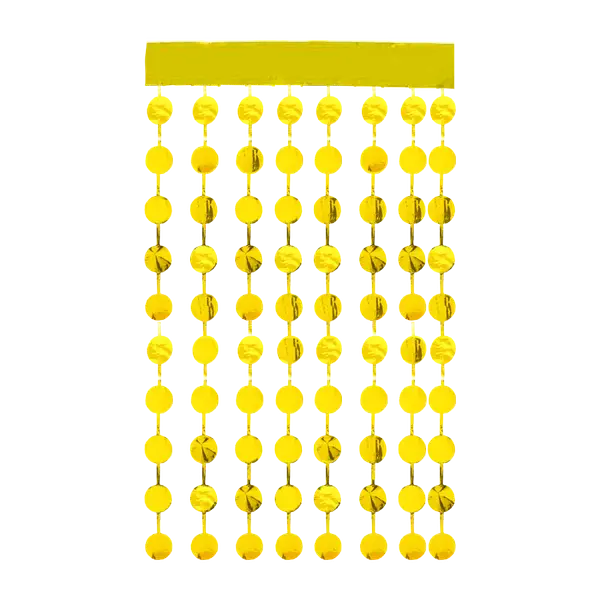 Cortina De Criculos Dorada