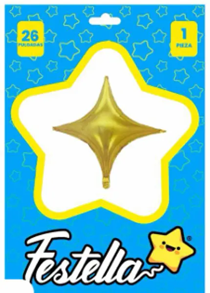 Globo Estrella Dorado 26´´