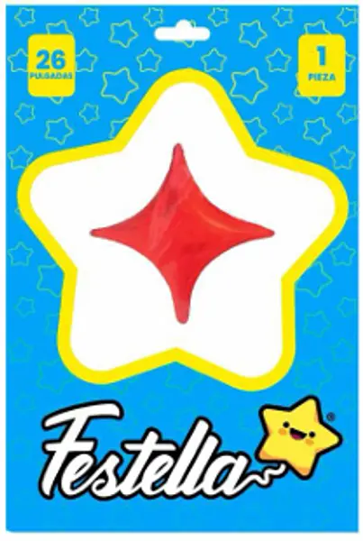 Globo Estrella Rojo 26''