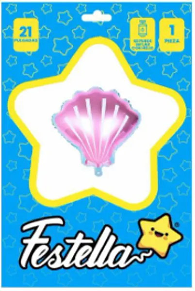 Globo Concha De Mar Rosado 21''