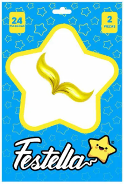 Globo Para Cola Sirena Dorado 24''