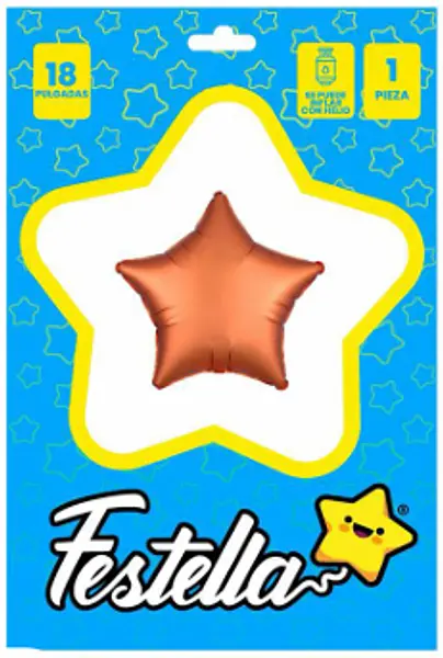 Globo Estrella Terracota Carton 18''