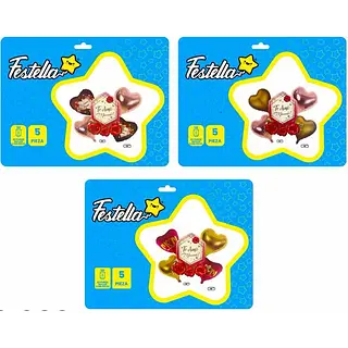 Kit Globo Te Amo Mamá X5