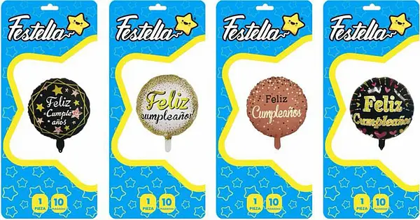 Globo Feliz Cumpleaños 10''