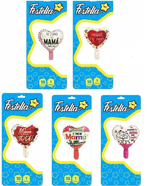 Globos Corazon Mamá 10''