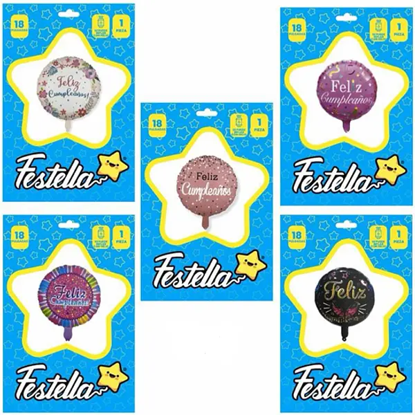 Globos Feliz Cumpleaños 18''