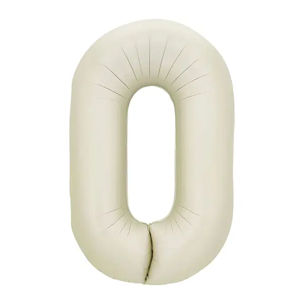 Globo Metalizado Numero 0 Arena