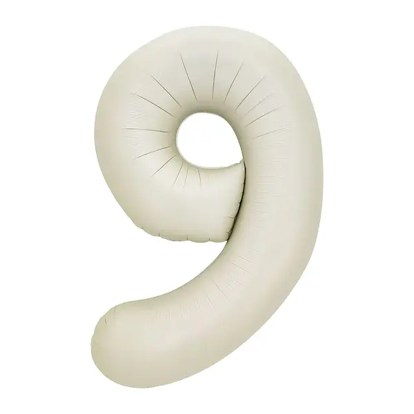 Globo Metalizado Numero 9 Arena