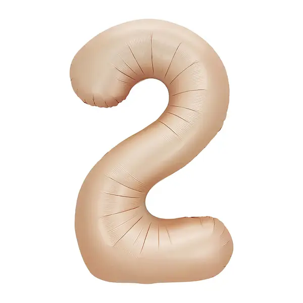 Globo Metalizado Numero 2 Latte