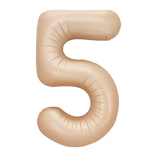 Globo Metalizado Numero 5 Latte