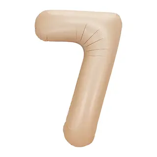 Globo Metalizado Numero 7 Latte