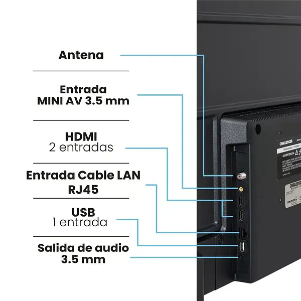 Televisor Challenger 50” 4k Smart Uhd – 50kg85 Bt Google Tv