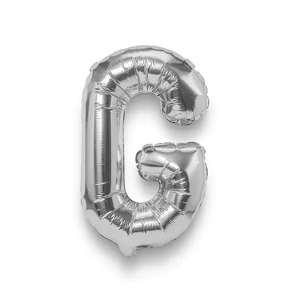 Globo Metalizado Letra G Plateado