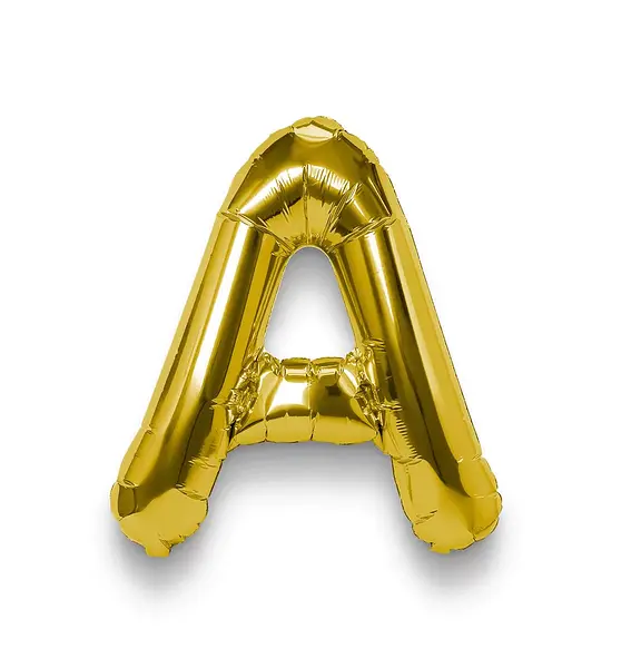 Globo Metalizado Letra A Dorado