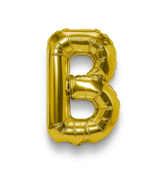 Globo Metalizado Letra B Dorado