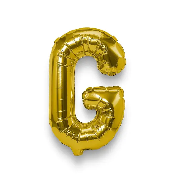 Globo Metalizado Letra G Dorado