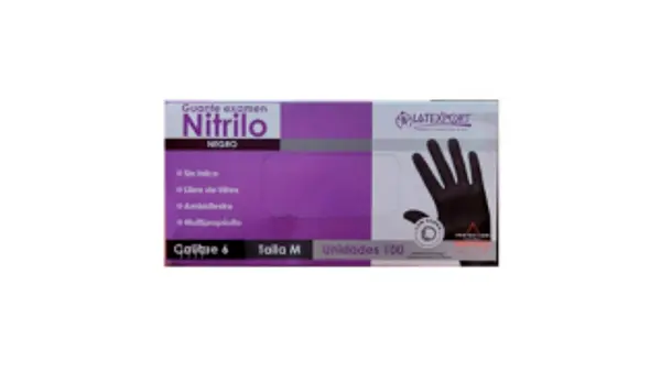 Guante Nitrilo Negro T-M Mio