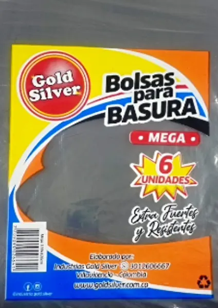 Bolsa Basura 66x86 Negra X6 Gold Silver