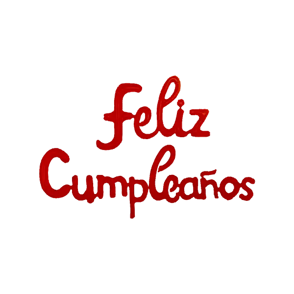 Globo Metalizado Feliz Cumpleaños Cursivo Rojo