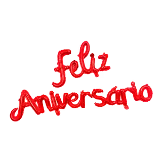 Globo Metalizado Feliz Aniversario Rojo