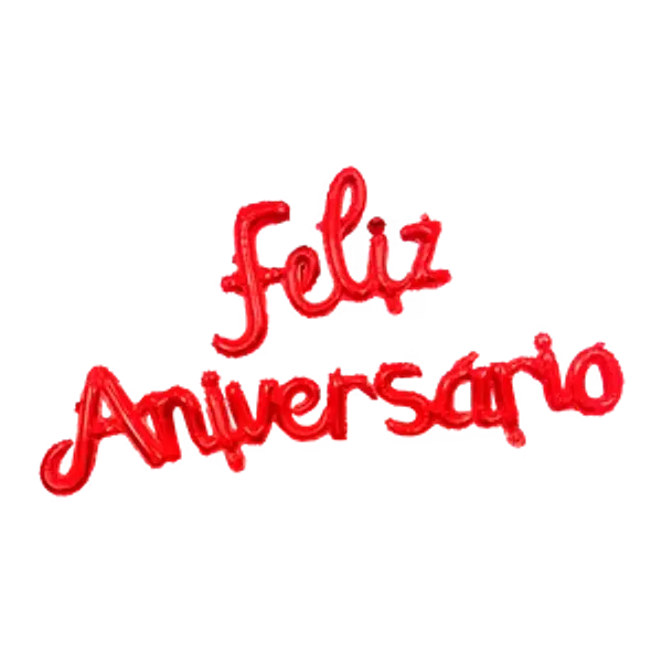 Globo Metalizado Feliz Aniversario Rojo