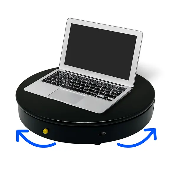 Base Giratoria 360 Con Control De 32 Centimetros Negro