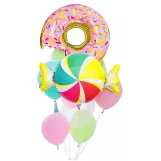 Bouquet De Globos Foil Dona