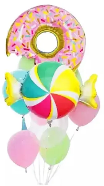 Bouquet De Globos Foil Dona