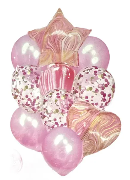 Bouquet De Globos Foil+Latex Agata Rosado