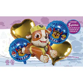 Bouquet De Globos Foil Paw Patrol Cafe