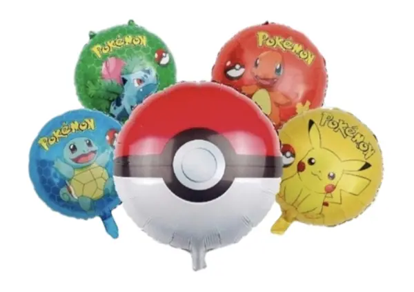 Bouquet De Globos Foil Pokemon Pokebola