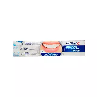 Crema de Dientes Fortident 4 Dientes Más Blancos