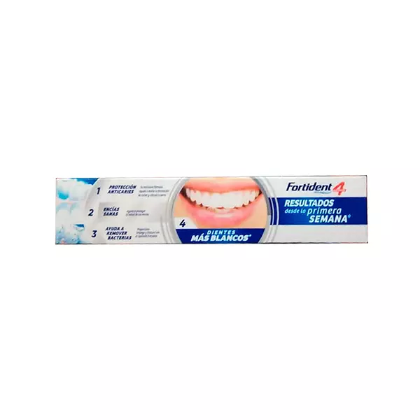 Crema de Dientes Fortident 4 Dientes Más Blancos