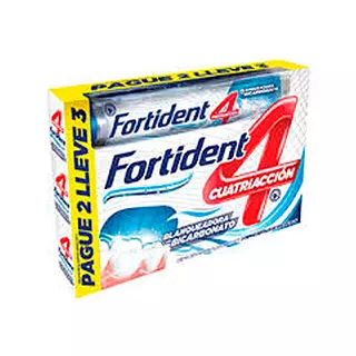 Crema De Dientes Fortident 4 Acción Promo Pague 2 Lleve 3 Co