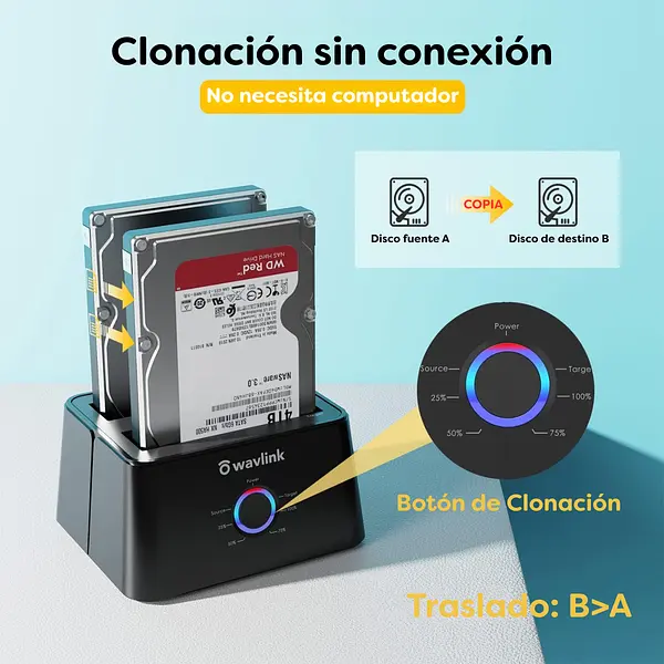 Estación De Acoplamiento Para Disco Duro Doble Usb 3.0