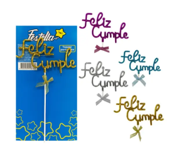 Adorno Para Pastel Feliz Cumple
