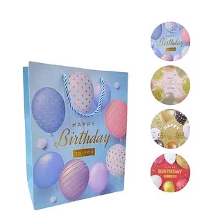 Bolsa De Regalo Con Globos Colores Pastel