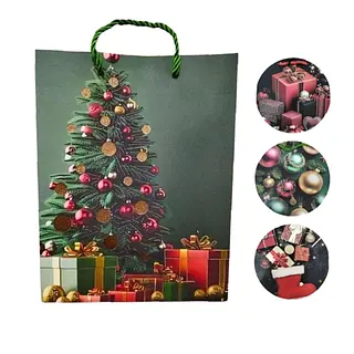 Bolsa De Regalo De Navidad Arbol Verde