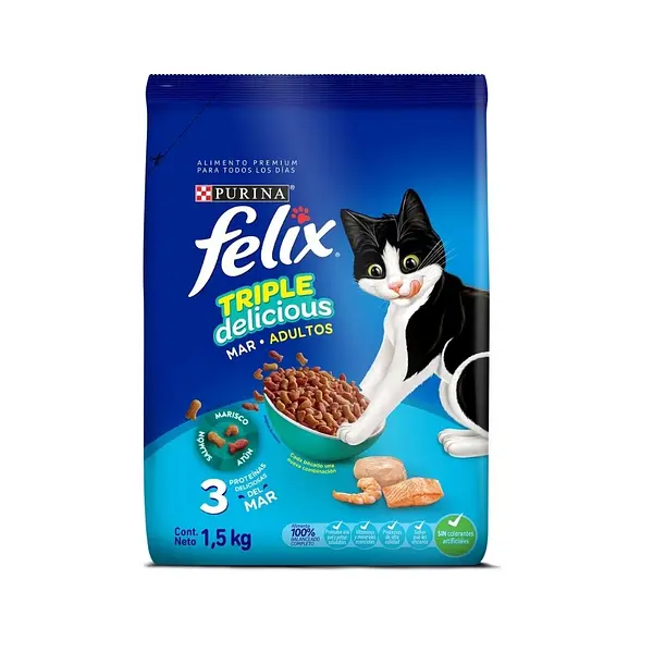 Felix Gato Adulto Delicias Del Mar 1lb
